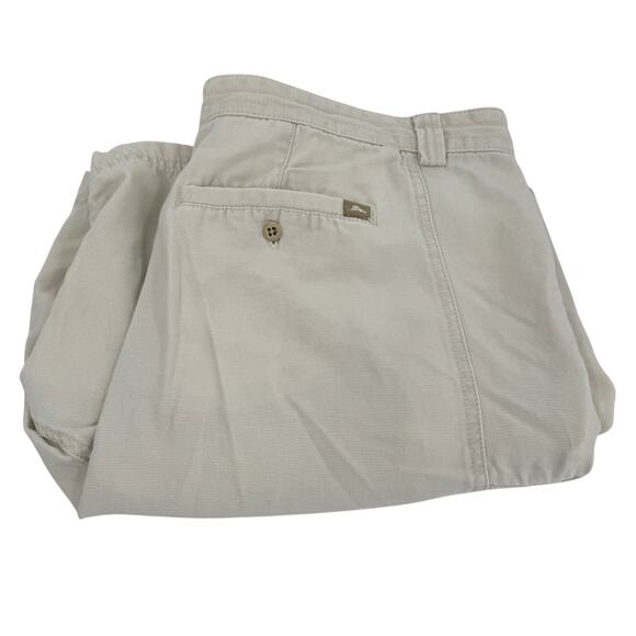 Tommy Bahama Shorts Mens 40 (40x8 ACTUAL) Light Tan Coastal Cargo Vintage - Picture 1 of 9